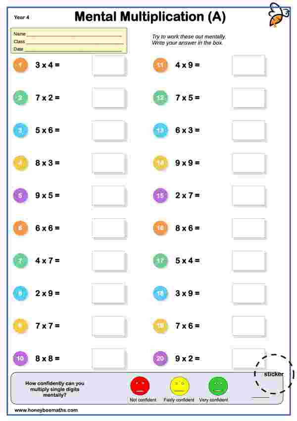 Mental Multiplication (A)